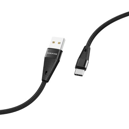 Кабель Type-C 2.4A Borofone BU10 1m Black