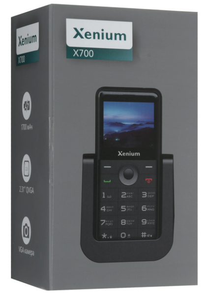 Мобильный телефон Philips Xenium X700, дисплей 2.31", 1700 мAч Red