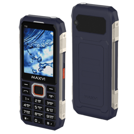 Мобильный телефон MAXVI T12, 2.8”,  2 sim-карты, 2500 mAh Синий