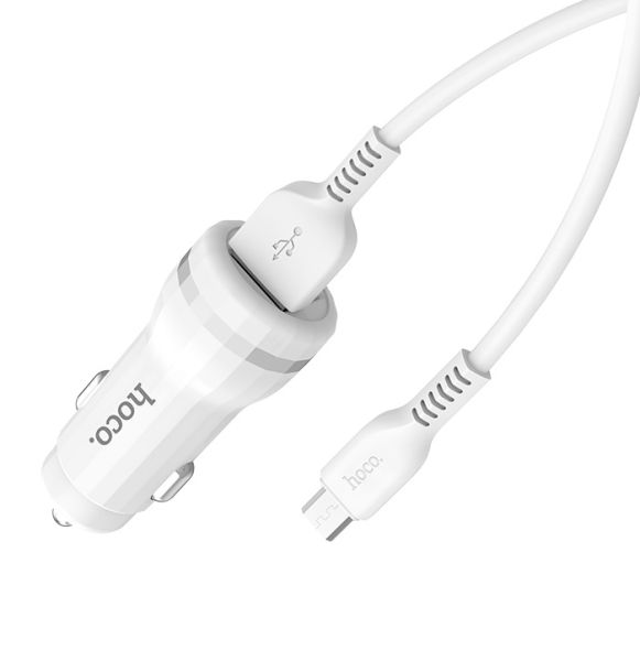 АЗУ micro 2.4A 2USB HOCO Z27 White