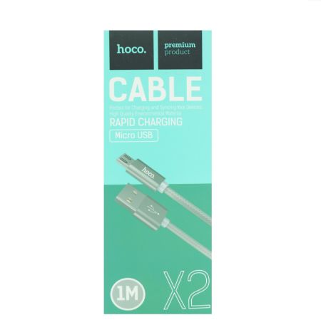 Кабель micro USB - USB 2.1A HOCO X2 1m Tarnish