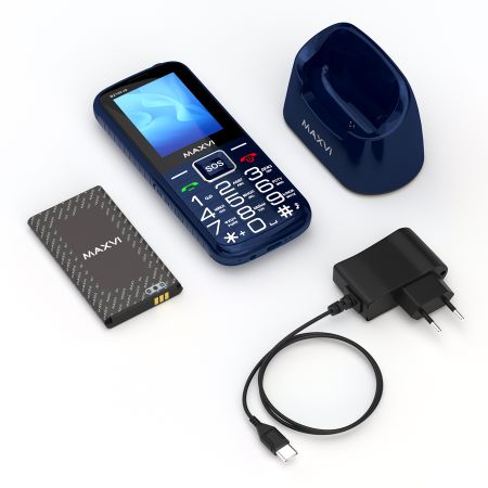 Мобильный телефон Maxvi B21ds up, 2 sim-карты, 2300 mAh Синий