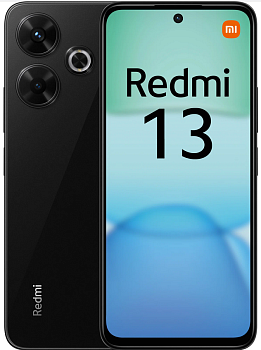 Смартфон Xiaomi Redmi 13 8/256Гб Global, Dual nano SIM, Midnight Black