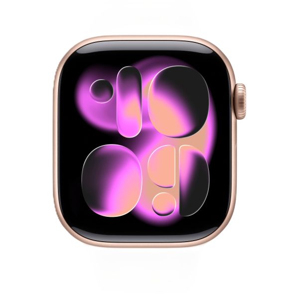 Смарт-часы Apple Watch Series 11, 46 мм, корпус цвета «розовое золото», спортивный ремешок цвета «лёгкий румянец» 
