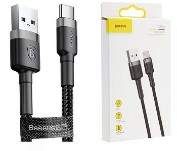 Кабель Type-C - USB 3.0A Baseus CATKLF-BG1 Cafule, 1m Black