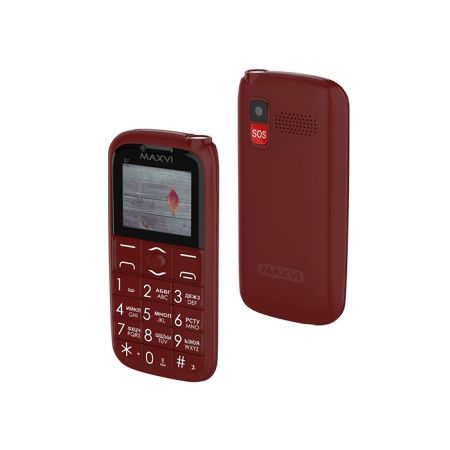 Телефон Maxvi B7 Wine Red