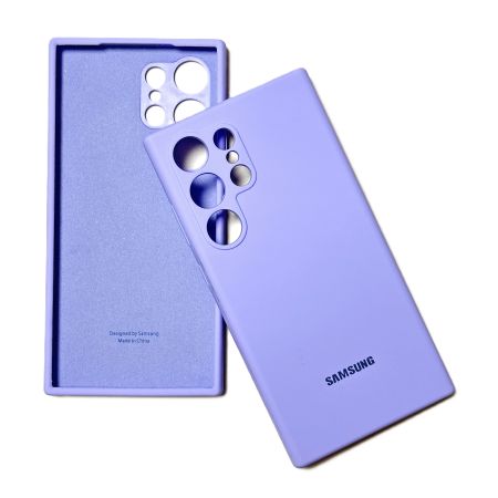 Накладка Samsung S24 Ultra лаванда Silicone case