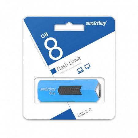 Flash USB 2.0 - 8Gb SmartBuy STREAM Blue