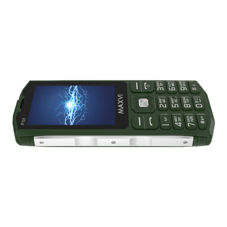 Мобильный телефон MAXVI P101, 2.8”,  2 sim-карты, 3800 mAh Зеленый