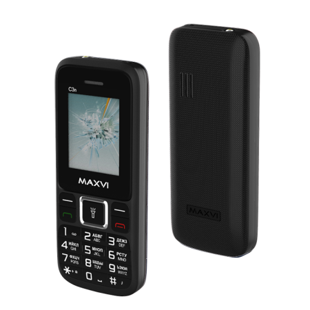 Мобильный телефон Maxvi C3n Black