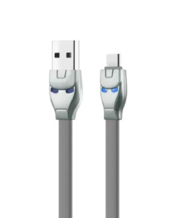 Кабель Type-C 2.4A HOCO Steel man U14 1.2m  Gray
