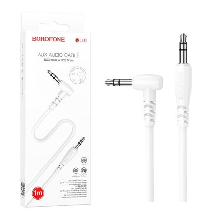 Кабель 3,5 Jack - 3,5 Jack Borofone BL10 White