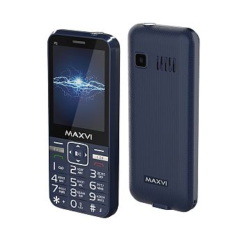 Мобильный телефон MAXVI P3, 2.8”,  2 sim-карты, 2700 mAh Синий