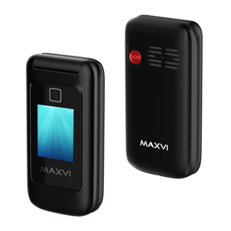 Мобильный телефон MAXVI E8, 2.8''+1.77", 2 sim-карты, 1250 mAh Черный