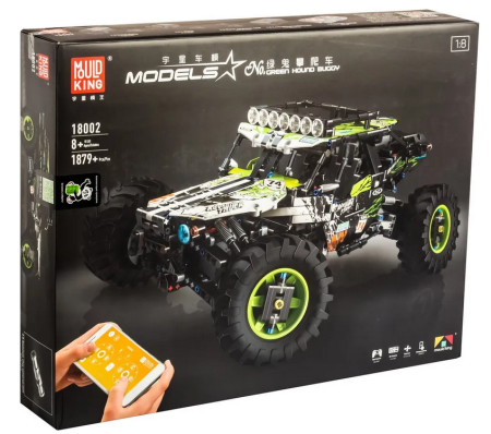 Конструктор Mould King  Зеленый багги 4WD с ДУ 1879 деталей (18002)