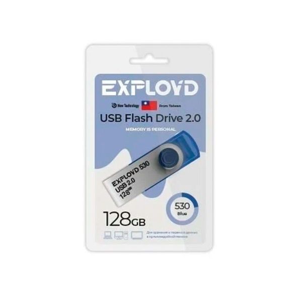 Flesh USB 2.0 - 128Gb Exployd 530 Blue