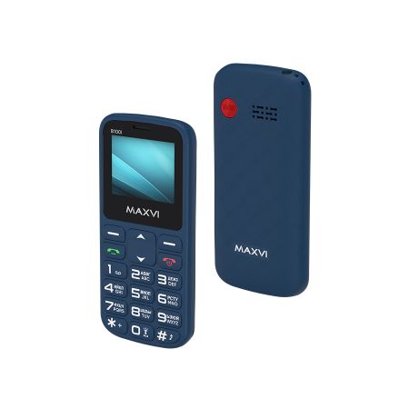 Мобильный телефон Maxvi B100i, 1.77”,  2 sim-карты, 600 mAh Синий