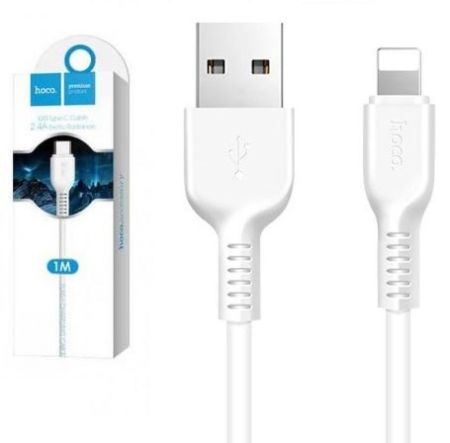 Кабель iPhone Lightning - USB 2.4A HOCO X20 1m White