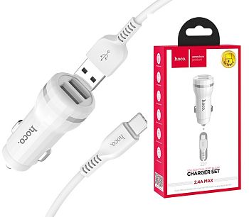 АЗУ Type-C 2.4A 2USB HOCO Z27 White