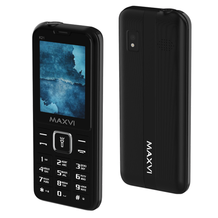 Мобильный телефон Maxvi K21, 2.4”, 2 sim-карты,  1400 mAh Черный