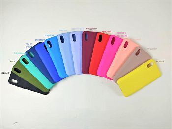 Накладка Xiaomi Redmi 9 silicone case бордовый