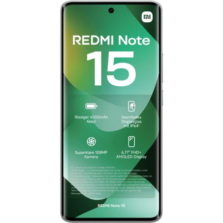 Смартфон Xiaomi Redmi Note 15 NFC 8/256Гб Global, Dual nano SIM,Forest Green