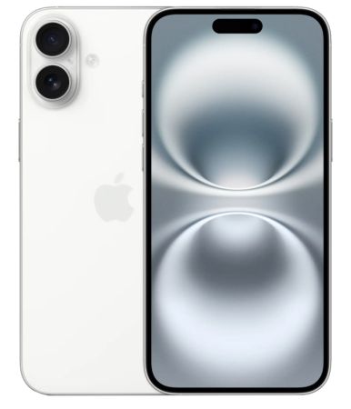 Смартфон Apple IPhone 16, 128Гб,  Dual: Nano Sim + e-SIM White
