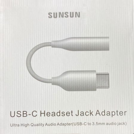 Переходник для наушников Type-C - AUX Sansun