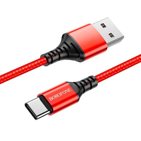 Кабель Type-C - USB 2.4A Borofone BX54 1m, Red