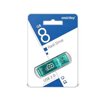 Flash USB 2.0 - 8Gb Smart Buy Glossy Green