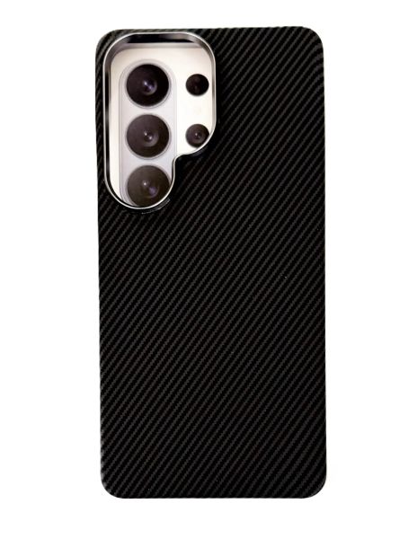 Накладка Samsung S26 Ultra MORE MagSafe Black карбон мини