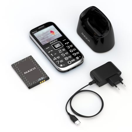 Мобильный телефон MAXVI B6ds up, 2.2”, 1450 mAh Черный+Док-станция