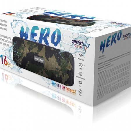 Колонка Smartbuy HERO, 16Вт, Bluetooth, FM, USB, камуфляж (SBS-5280)/12