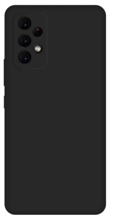 Накладка Samsung A73 (2022) черный с микрофиброй и закрытой камерой 
