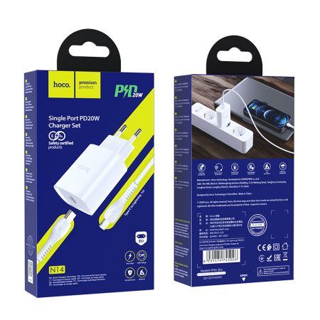 СЗУ блок 20вт 1 Type-C HOCO N14 White