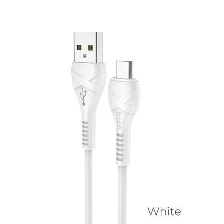 Кабель micro USB - USB 2.4A HOCO X37 1m White