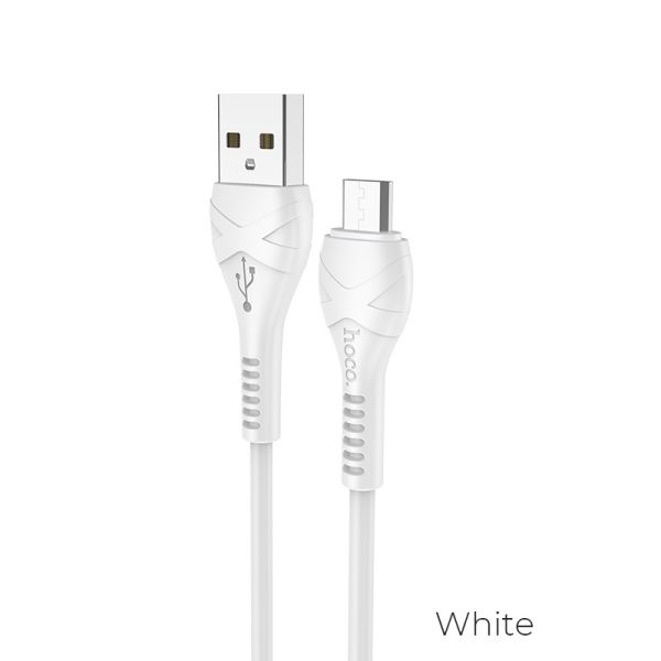 Кабель micro USB - USB 2.4A HOCO X37 1m White