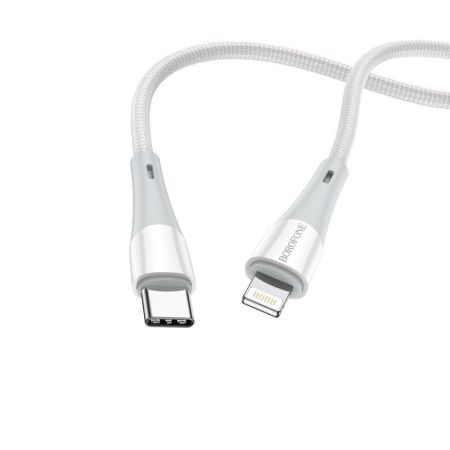 Кабель IPhone Lightning - Type-C 2.4A Borofone BX60 1m, 20W White