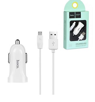 АЗУ micro 1.5A 1USB Hoco Z2 White