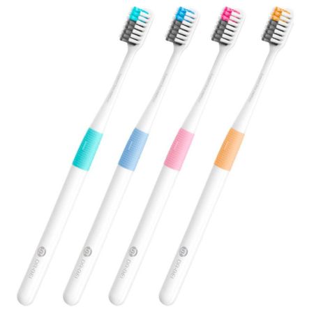 Зубная щетка набор Xiaomi Dr.Bei Colors (4 шт)