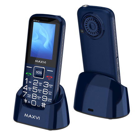 Мобильный телефон Maxvi B21ds up, 2 sim-карты, 2300 mAh Синий