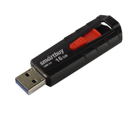 Flash USB 3.0 - 16Gb SmartBuy IRON Black/Red