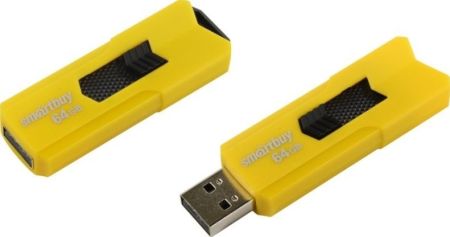Flash USB 2.0 - 64Gb SmartBuy STREAM Yellow