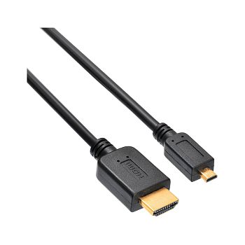 Кабель HDMI-micro 80 см черный