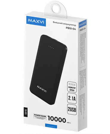 Внешний аккумулятор 10 000mAh Maxvi PB10-04