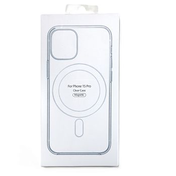 Накладка IPhone 15 pro прозрачная Magsafe