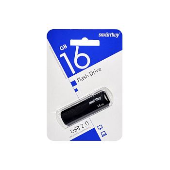 Flash USB 2.0 - 16Gb SmartBuy Clue Black