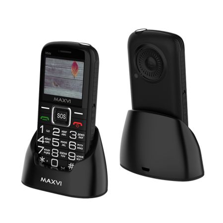 Мобильный телефон MAXVI B5ds up, 2.0”, 1600 mAh Черный+Док-станция