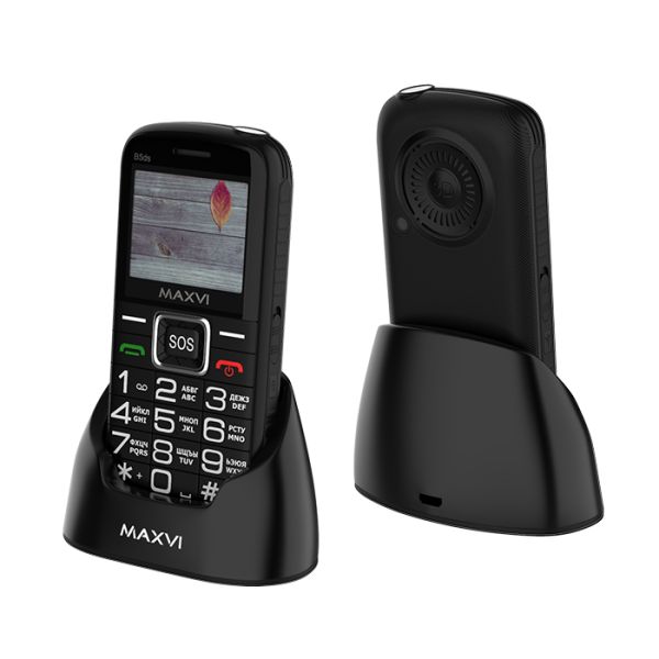 Мобильный телефон MAXVI B5ds up, 2.0”, 1600 mAh Черный+Док-станция