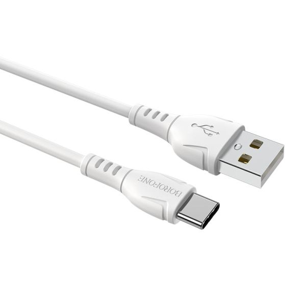 Кабель Type-C - USB 2.4A Borofone BX51 1m White